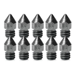 0.4 mm Hardened Steel 3D Printer nozzles for Creality 3D Ender-3 Series, Ender-5 Series, CR-10 Series, CR-6 SE/Max, Ender-6, MakeBot, Prusa