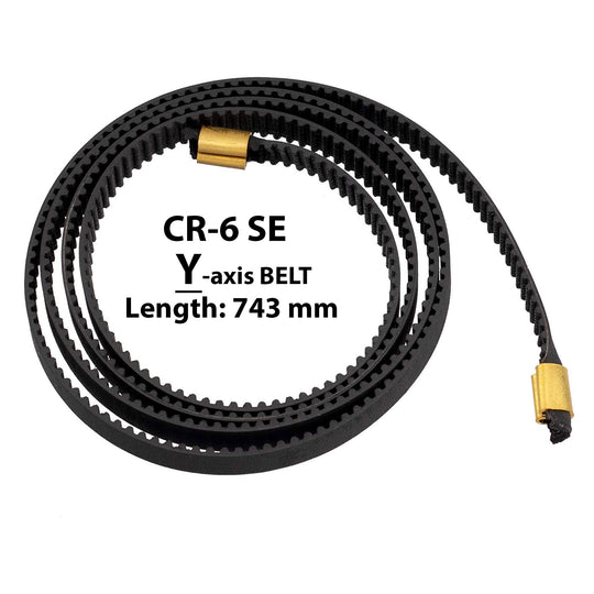 Y-axis (743 mm) Timing Rubber Belt with Pressed Copper Buckles for Creality CR-6 SE 3D Printer