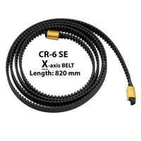 X-axis (820 mm) Timing Rubber Belt with Pressed Copper Buckles for Creality CR-6 SE 3D Printer